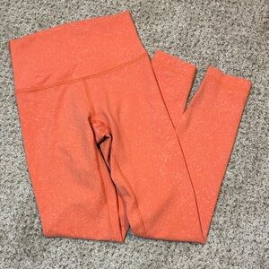 Lululemon Orange Print Leggings Size 2 | yoga | athletic | athleisure | workout